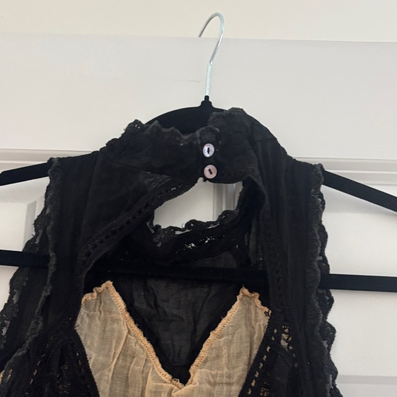 Free People Black Lace Sleeveless Dress - Picture 4 of 6